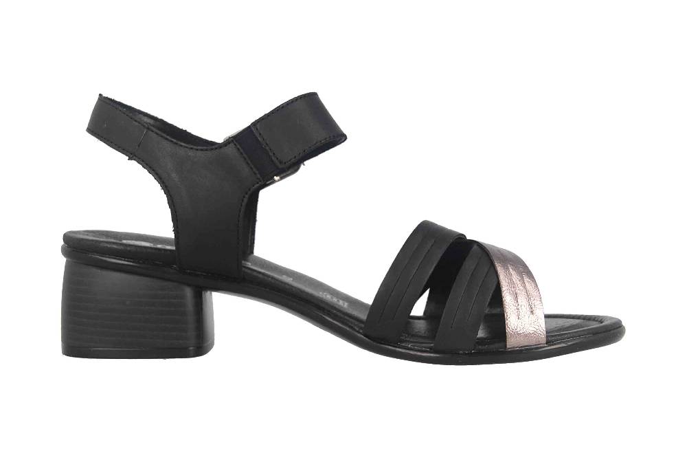 Remonte Sandalen In Übergrößen Schwarz R8766-00 Große Damenschuhe