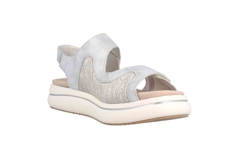 Remonte Sandalen In Übergrößen Silber D0L54-90 Große Damenschuhe