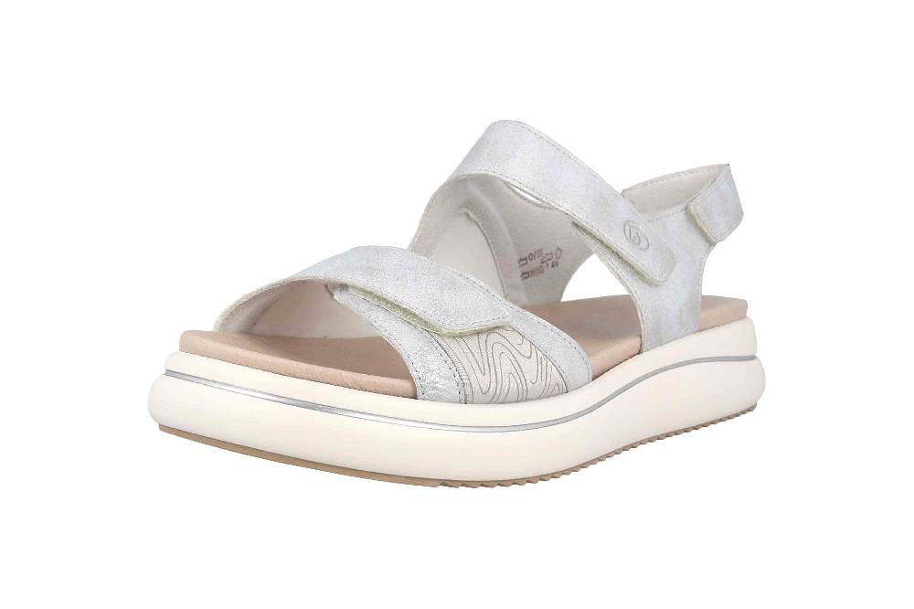 Remonte Sandalen In Übergrößen Silber D0L54-90 Große Damenschuhe