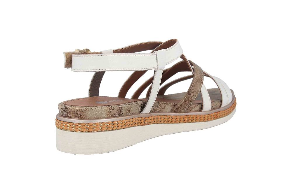 Remonte Sandalen In Übergrößen Weiß R4550-80 Große Damenschuhe
