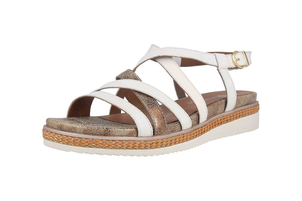 Remonte Sandalen In Übergrößen Weiß R4550-80 Große Damenschuhe