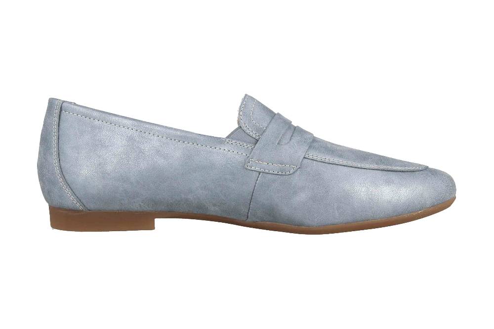 Remonte Slipper In Übergrößen Blau D0K02-12 Große Damenschuhe
