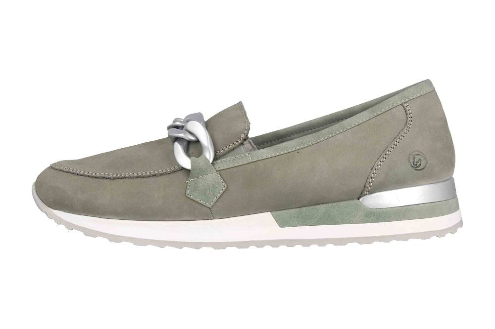 Remonte Slipper in Übergrößen Grün R2544-52 große Damenschuhe
