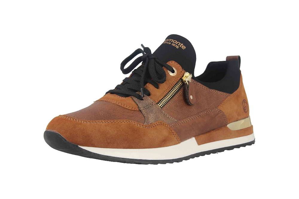 Remonte Sneaker In Übergrößen Braun R2549-24 Große Damenschuhe