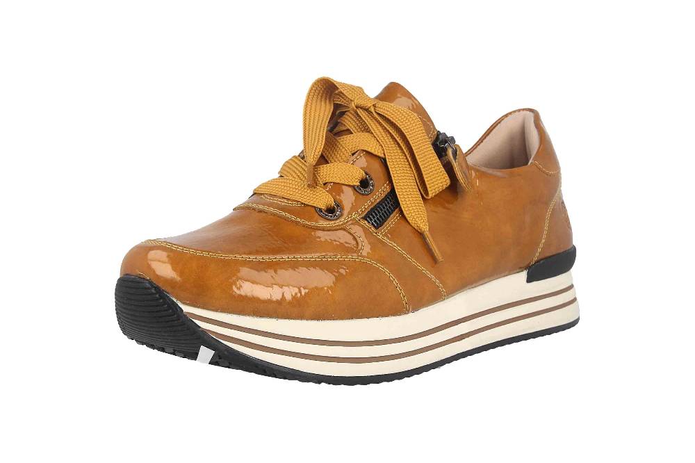 Remonte Sneaker In Übergrößen Gelb D1302-69 Große Damenschuhe