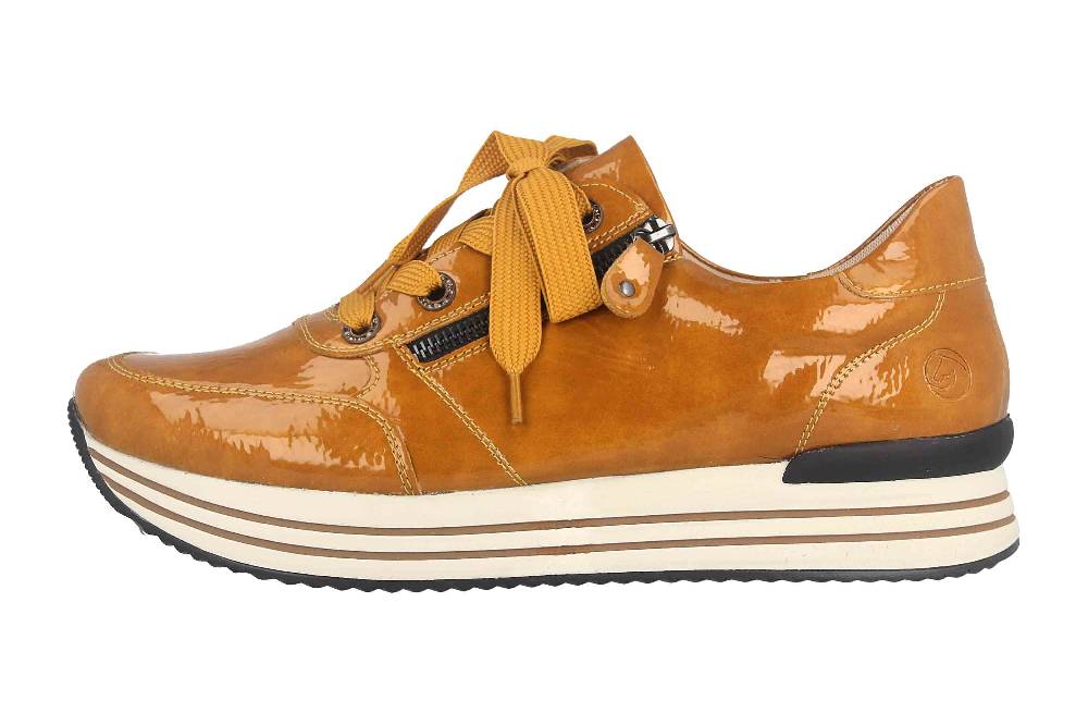 Remonte Sneaker in Übergrößen Gelb D1302-69 große Damenschuhe