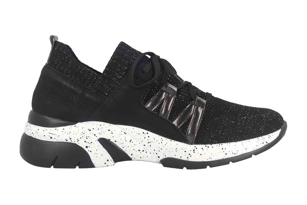 Remonte Sneaker In Übergrößen Schwarz D4106-02 Große Damenschuhe