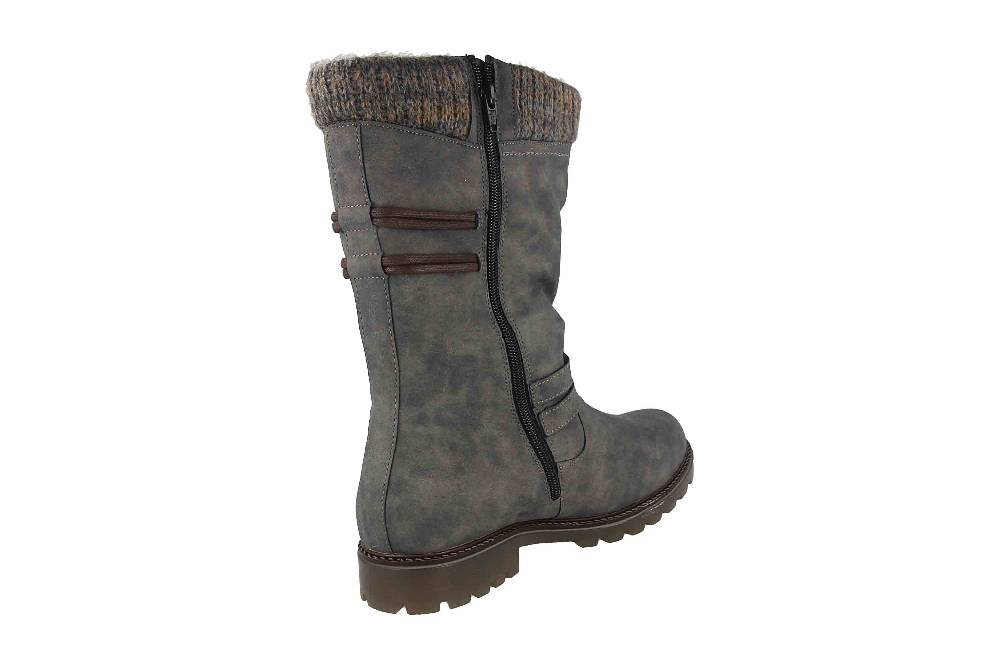 Remonte Stiefel In Übergrößen Grau D8478-45 Große Damenschuhe
