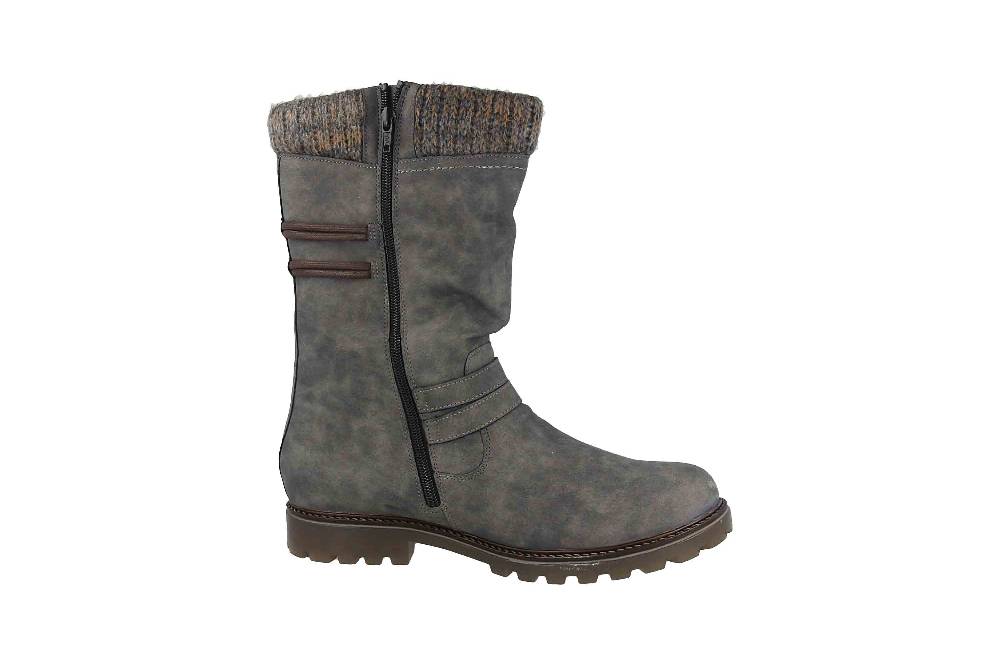 Remonte Stiefel In Übergrößen Grau D8478-45 Große Damenschuhe