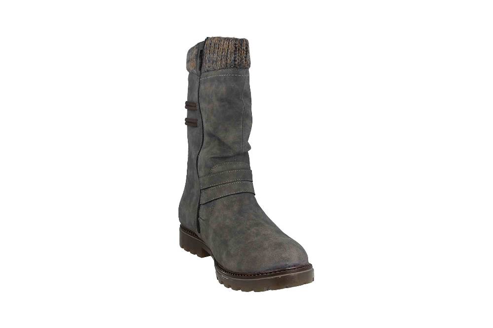 Remonte Stiefel In Übergrößen Grau D8478-45 Große Damenschuhe