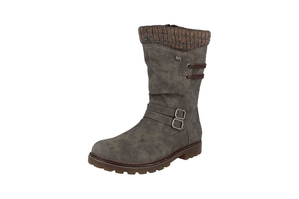 Remonte Stiefel In Übergrößen Grau D8478-45 Große Damenschuhe