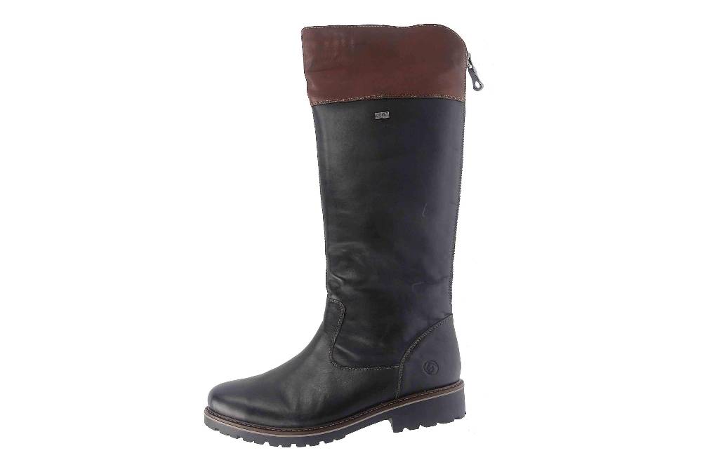Remonte Stiefel in Übergrößen Schwarz R6581-02 große Damenschuhe
