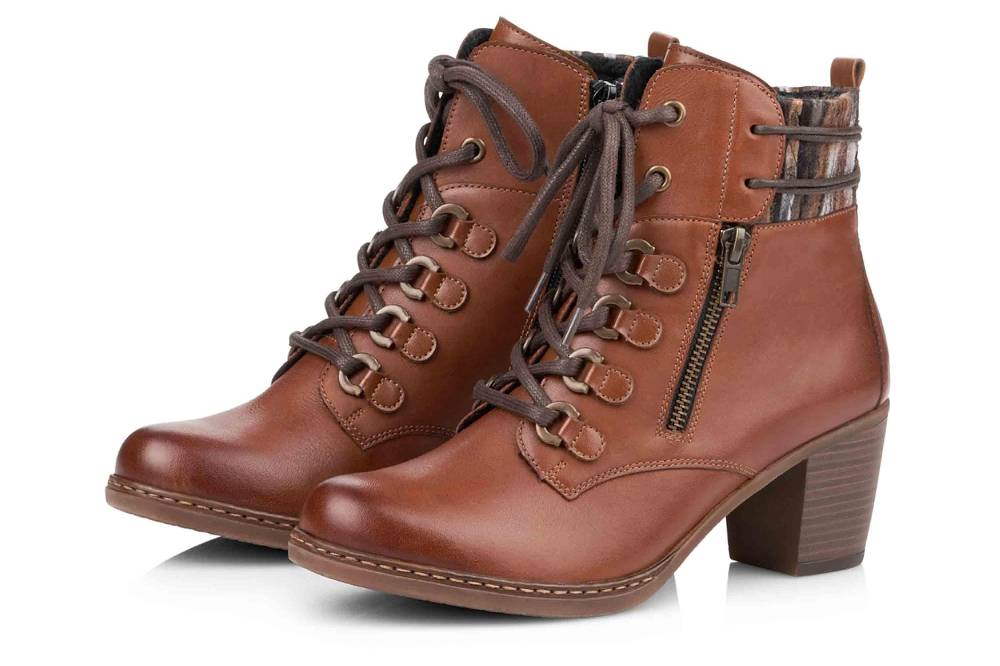 Remonte Stiefeletten In Übergrößen Braun R4673-22 Große Damenschuhe
