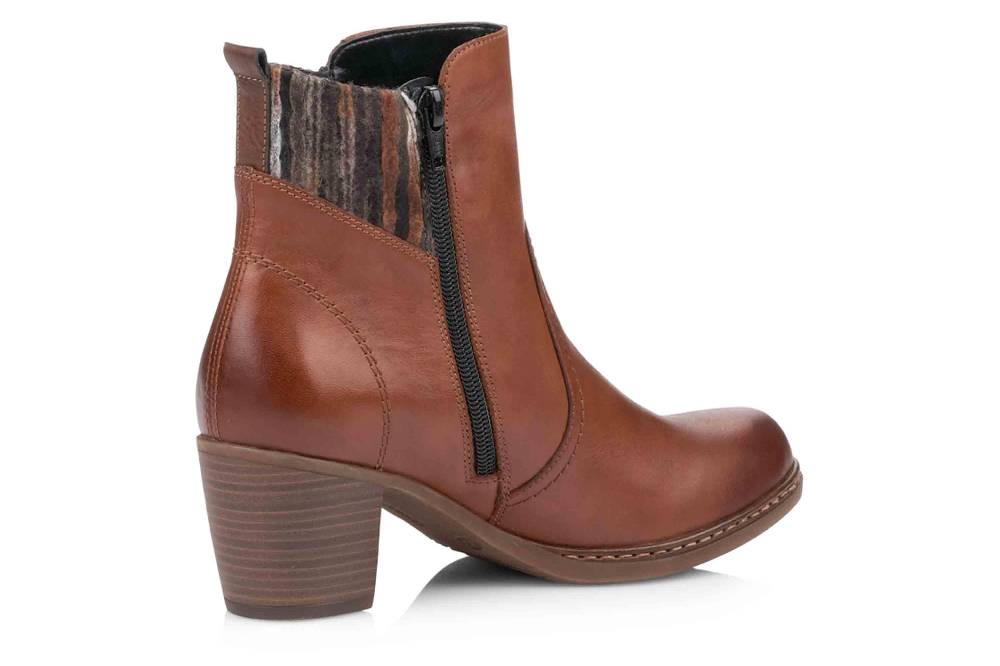 Remonte Stiefeletten In Übergrößen Braun R4674-22 Große Damenschuhe