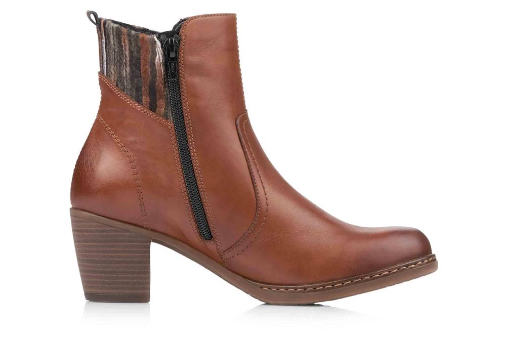 Remonte Stiefeletten In Übergrößen Braun R4674-22 Große Damenschuhe