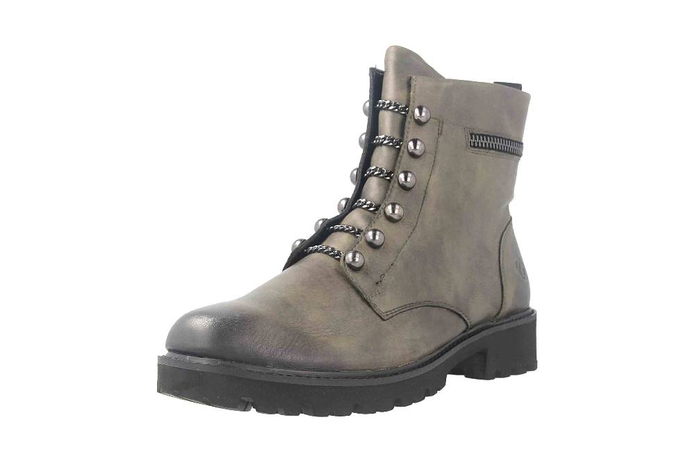 Remonte Stiefeletten In Übergrößen Grün D8670-52 Große Damenschuhe