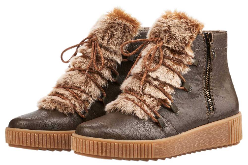 Remonte Stiefeletten In Übergrößen Grün R7981-54 Große Damenschuhe