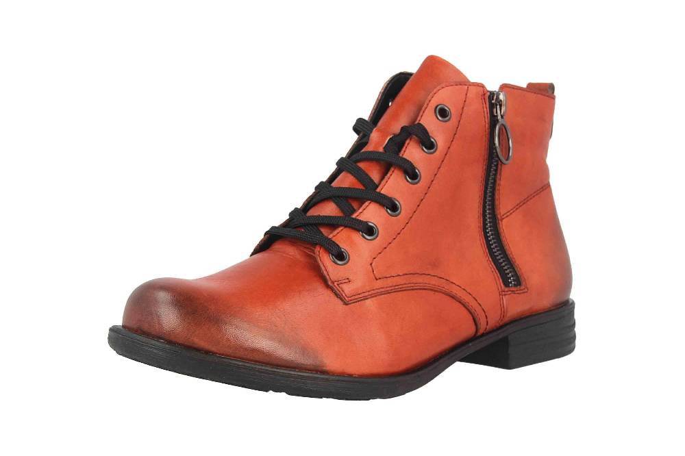 Remonte Stiefeletten In Übergrößen Rot R0983-38 Große Damenschuhe