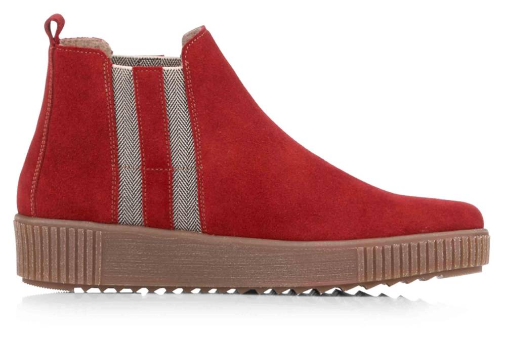 Remonte Stiefeletten In Übergrößen Rot R7989-35 Große Damenschuhe