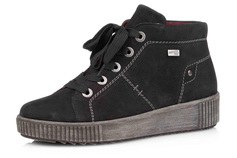 Remonte Stiefeletten In Übergrößen Schwarz R7982-02 Große Damenschuhe
