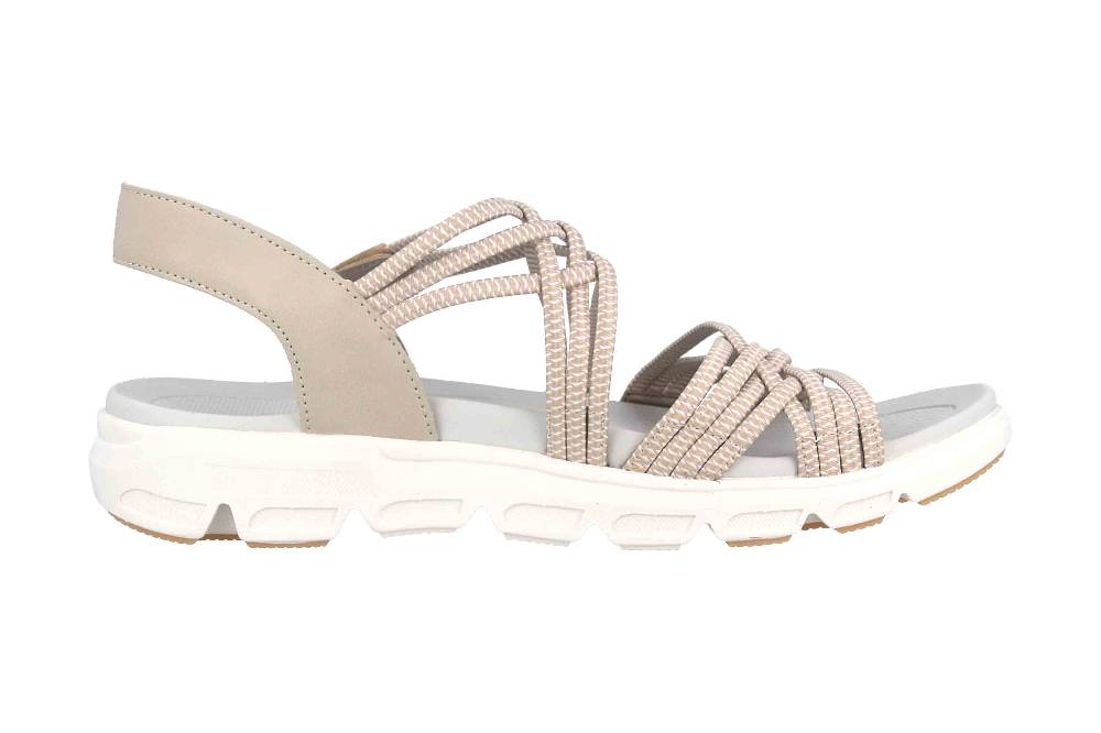 Rieker Evolution Sandalen In Übergrößen Mehrfarbig V8400-60 Große Damenschuhe