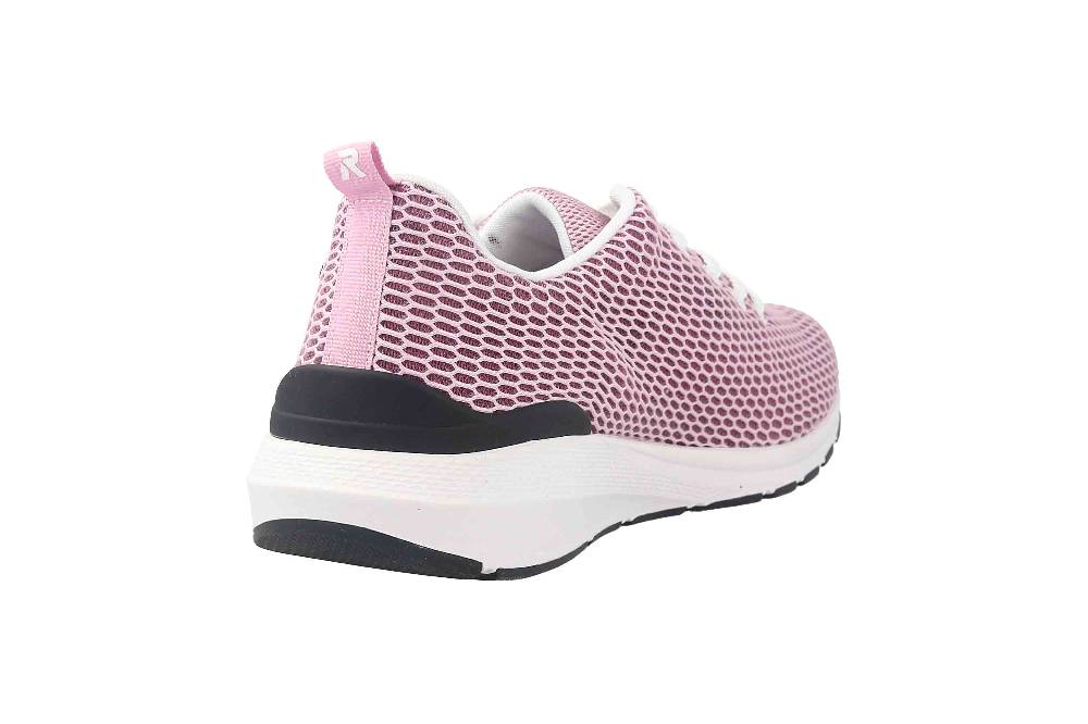 Rieker Evolution Sneaker In Übergrößen Pink 40103-30 Große Damenschuhe