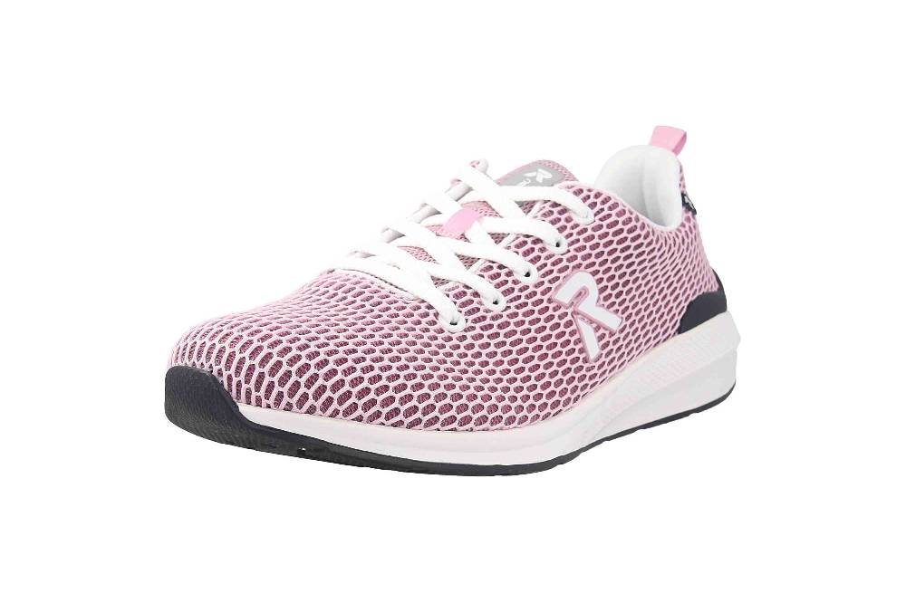 Rieker Evolution Sneaker In Übergrößen Pink 40103-30 Große Damenschuhe
