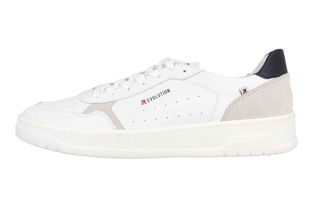 Rieker Evolution Sneaker in Übergrößen Weiß U0401-81 große Herrenschuhe