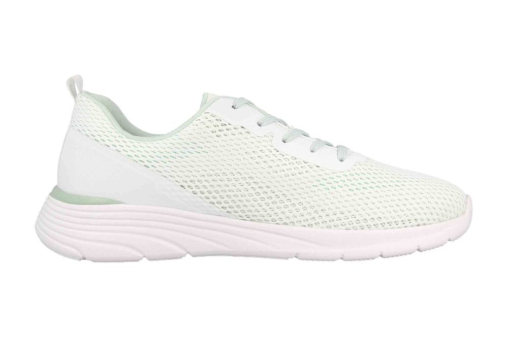 Rieker Evolution Sneaker In Übergrößen Weiß W0401-80 Große Damenschuhe