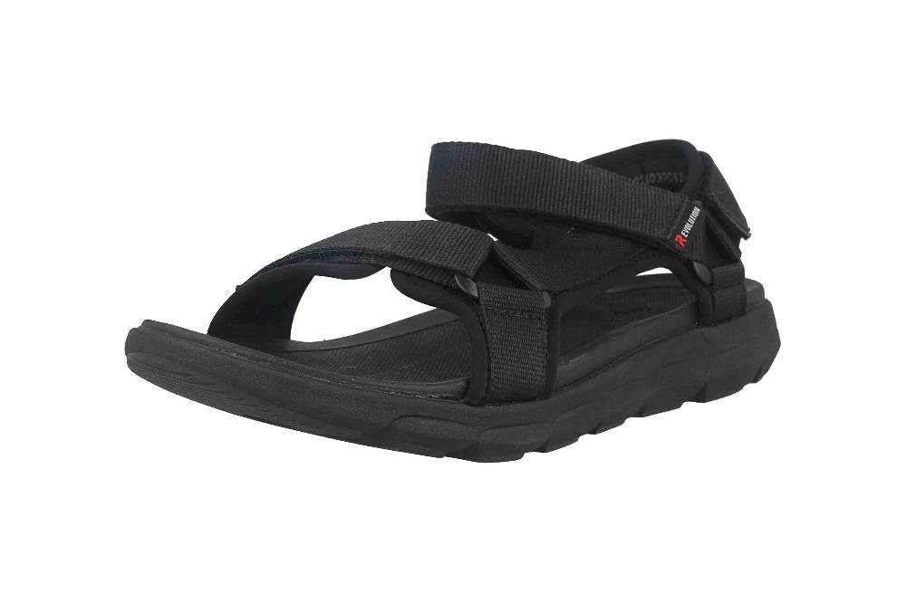 Rieker Evolution Trekkingschuhe In Übergrößen Schwarz 20802-01 Große Herrenschuhe