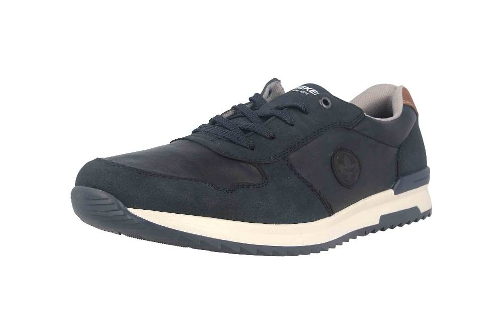 Rieker Halbschuhe In Übergrößen Blau 16113-14 Große Herrenschuhe