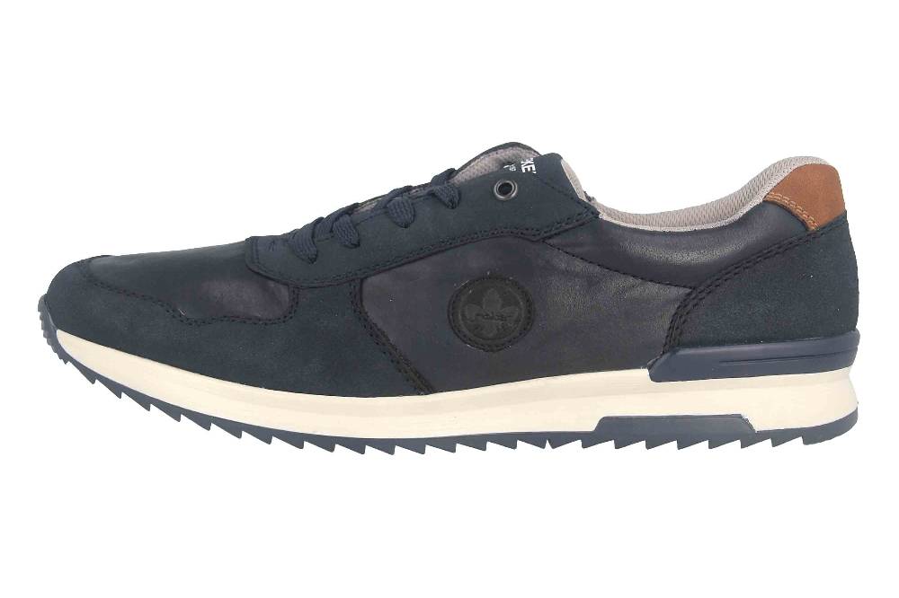 Rieker Halbschuhe in Übergrößen Blau 16113-14 große Herrenschuhe