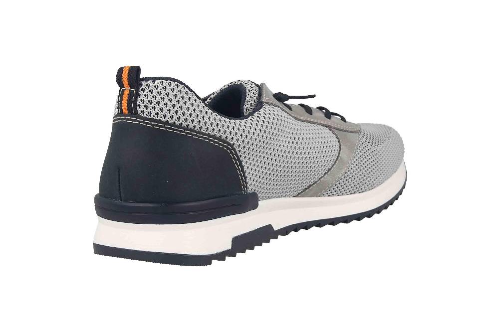 Rieker Halbschuhe In Übergrößen Grau 16101-43 Große Herrenschuhe