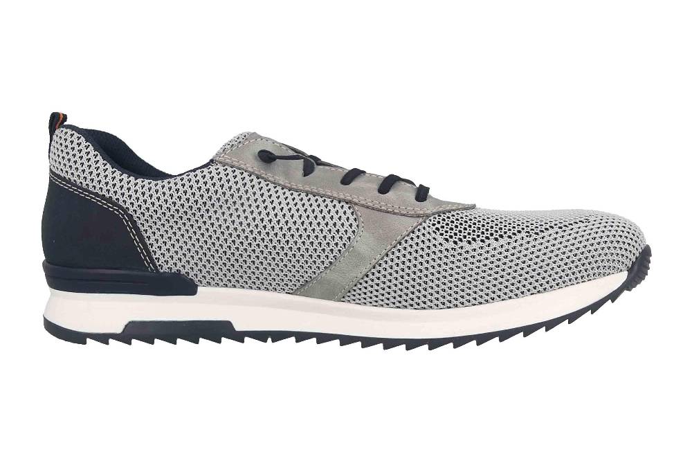 Rieker Halbschuhe In Übergrößen Grau 16101-43 Große Herrenschuhe