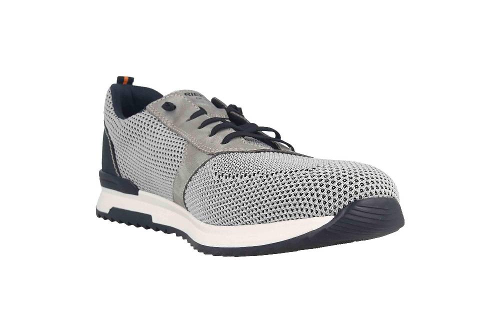 Rieker Halbschuhe In Übergrößen Grau 16101-43 Große Herrenschuhe