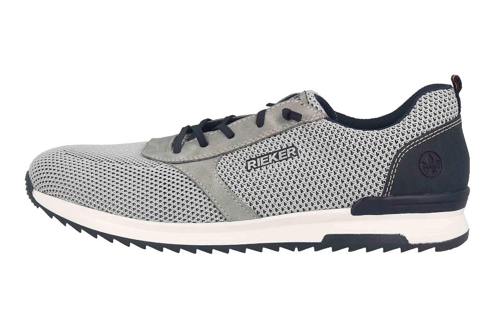 Rieker Halbschuhe in Übergrößen Grau 16101-43 große Herrenschuhe