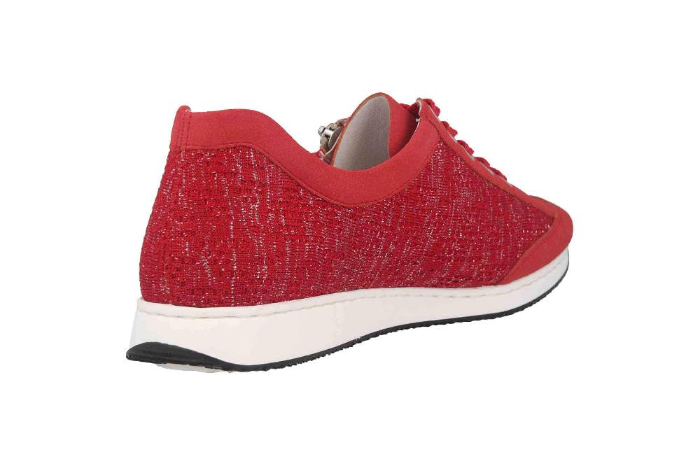 Rieker Halbschuhe In Übergrößen Rot 56021-33 Große Damenschuhe