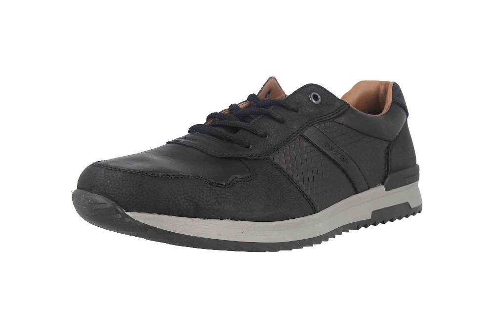 Rieker Halbschuhe In Übergrößen Schwarz 16132-00 Große Herrenschuhe