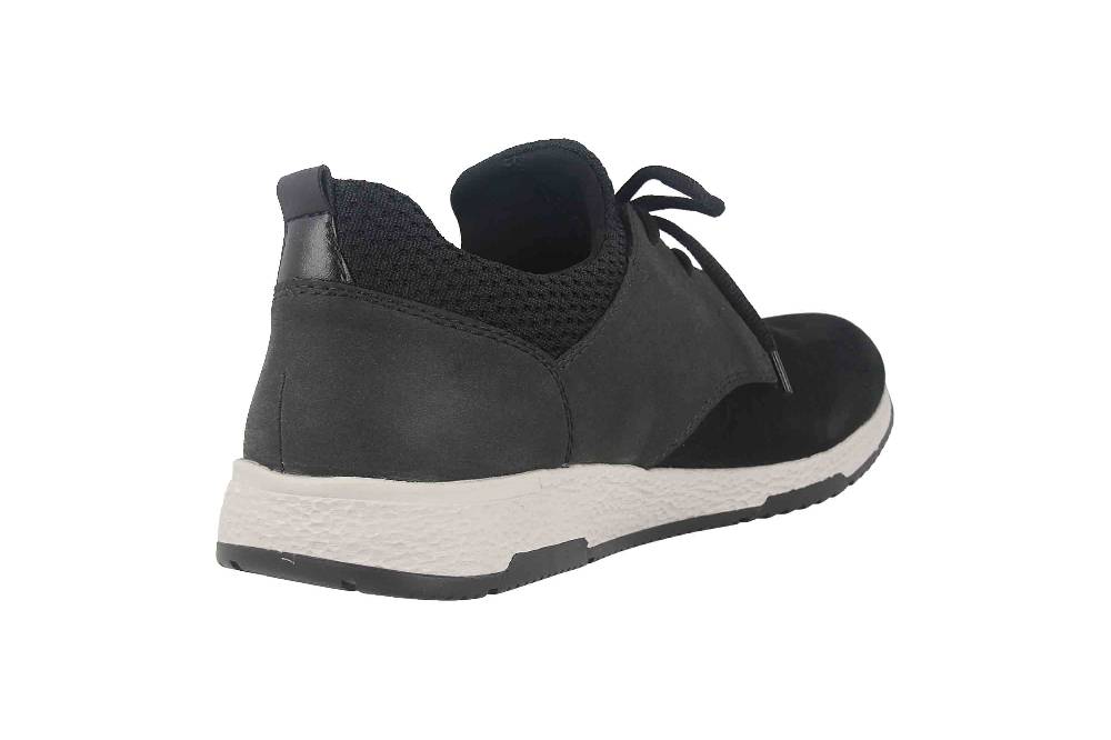 Rieker Halbschuhe In Übergrößen Schwarz B3452-00 Große Herrenschuhe