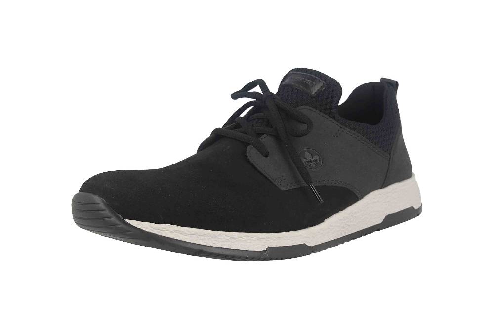 Rieker Halbschuhe In Übergrößen Schwarz B3452-00 Große Herrenschuhe