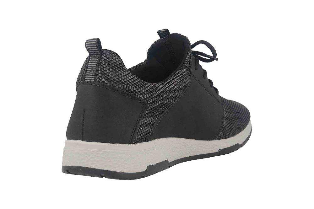 Rieker Halbschuhe In Übergrößen Schwarz B3462-00 Große Herrenschuhe