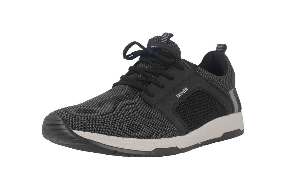 Rieker Halbschuhe In Übergrößen Schwarz B3462-00 Große Herrenschuhe