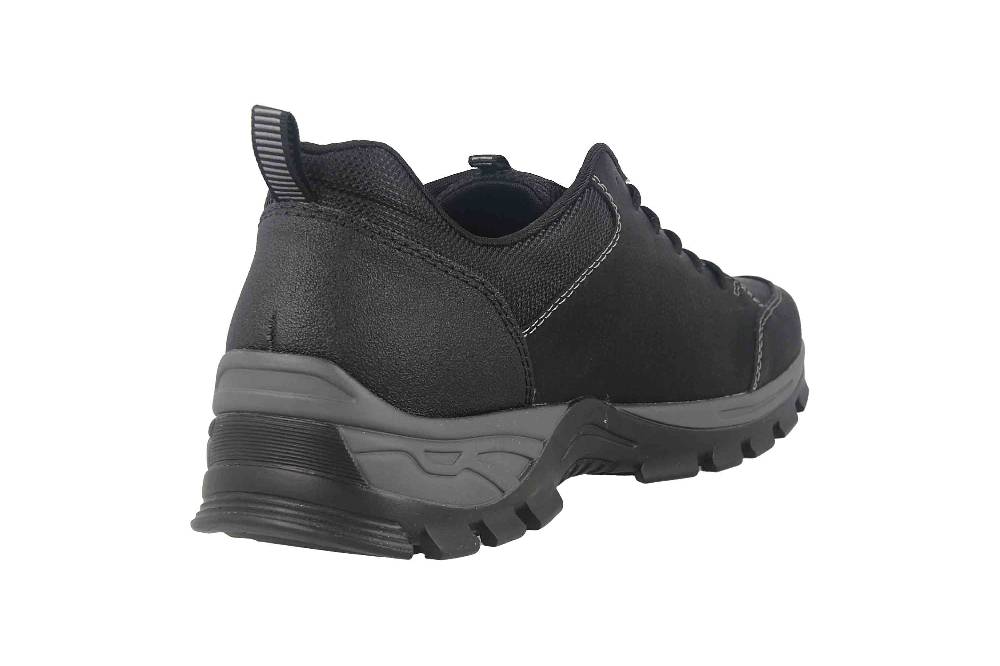 Rieker Halbschuhe In Übergrößen Schwarz B6801-00 Große Herrenschuhe