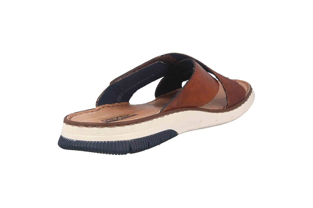 Rieker Pantoletten In Übergrößen Braun 25283-23 Große Herrenschuhe