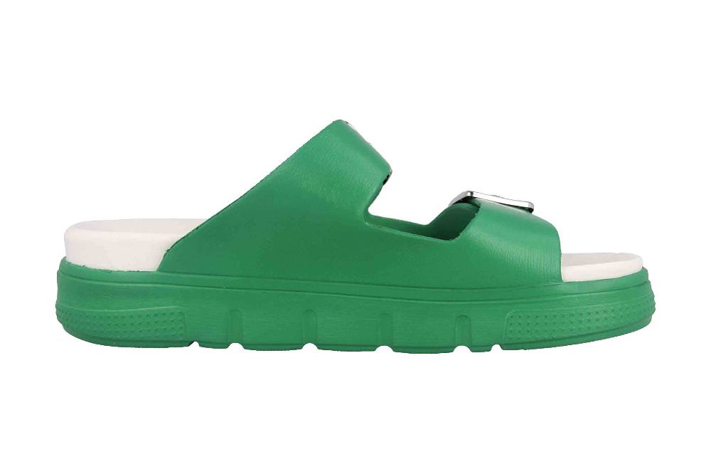 Rieker Pantoletten In Übergrößen Grün P2180-53 Große Damenschuhe