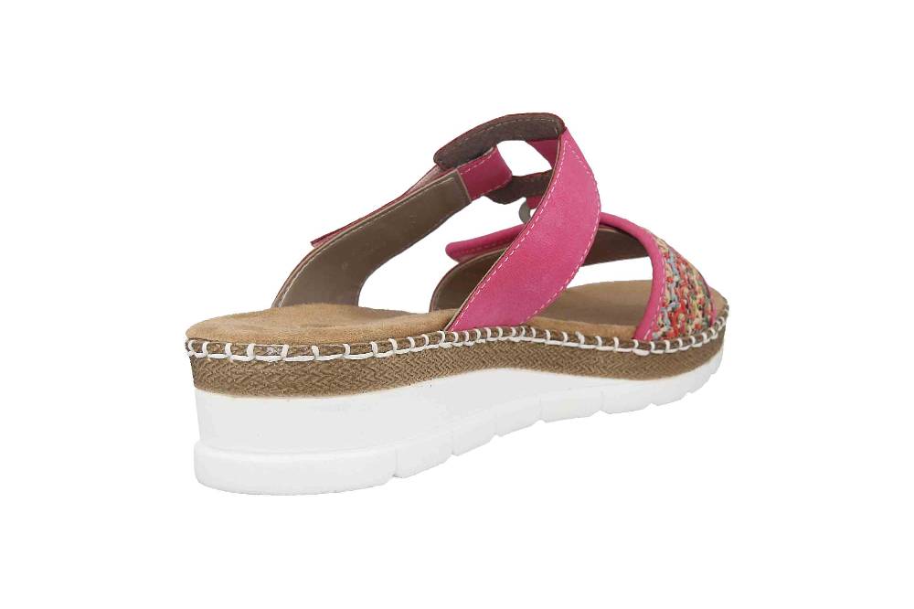 Rieker Pantoletten In Übergrößen Mehrfarbig V1247-31 Große Damenschuhe