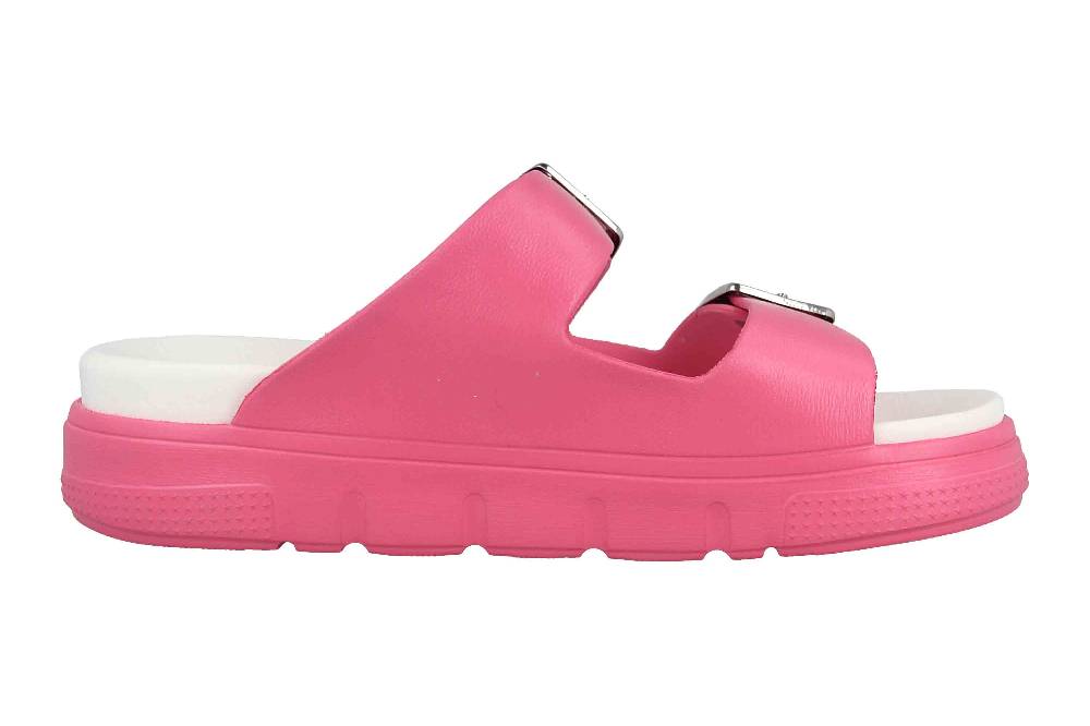 Rieker Pantoletten In Übergrößen Rosa P2180-32 Große Damenschuhe