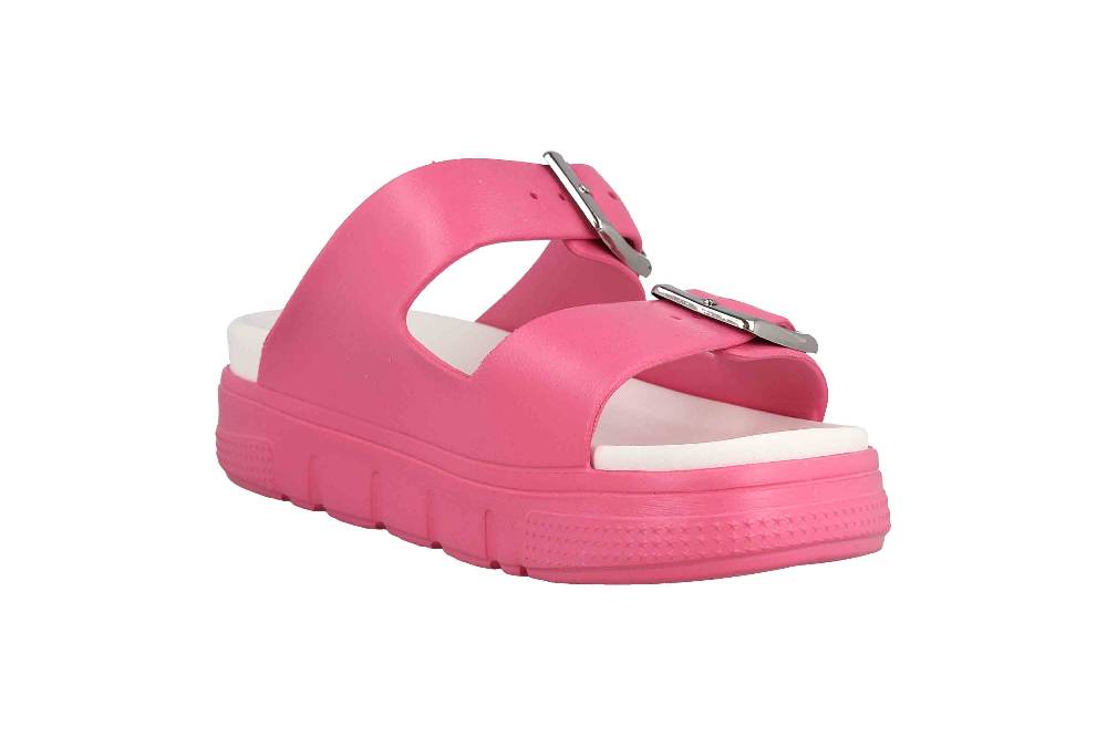 Rieker Pantoletten In Übergrößen Rosa P2180-32 Große Damenschuhe