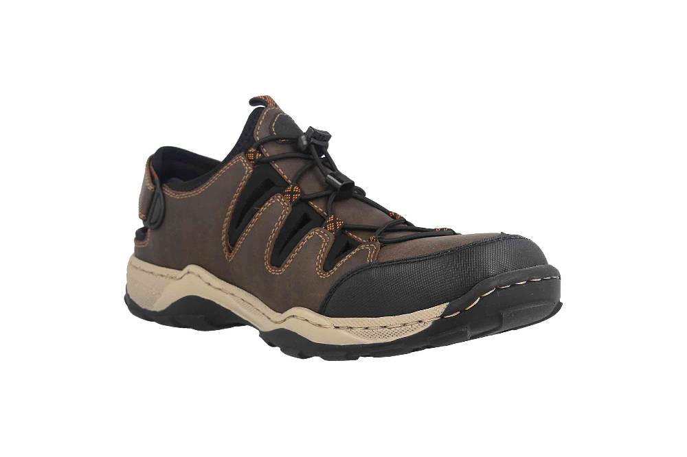 Rieker Sandalen In Übergrößen Braun 08085-24 Große Herrenschuhe