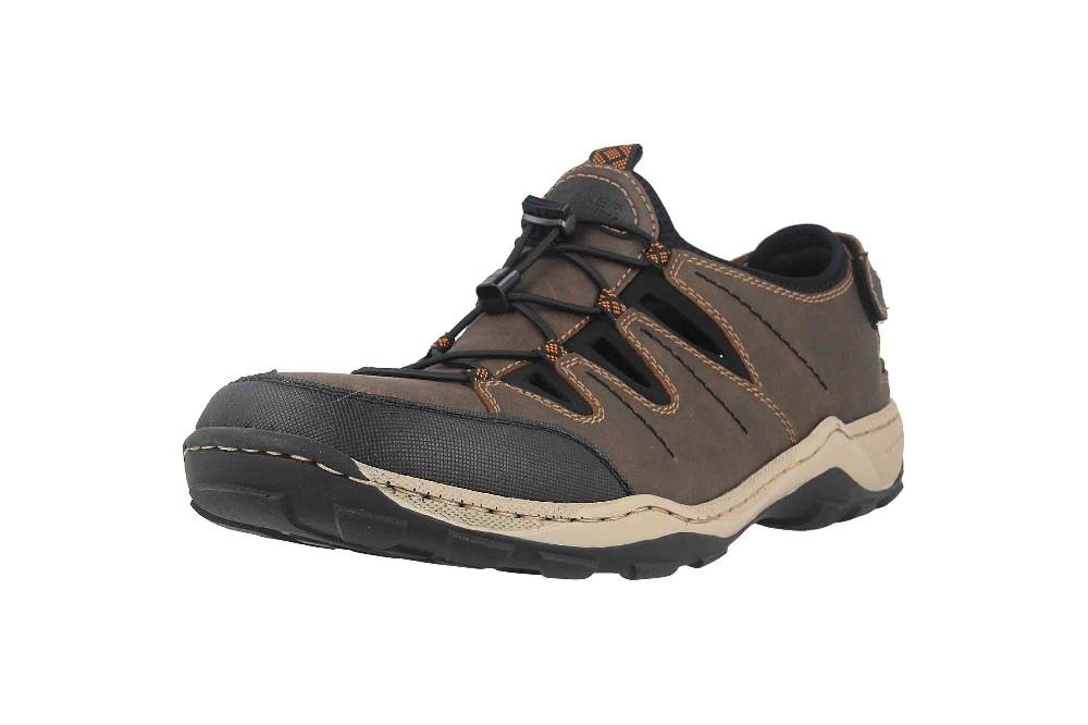 Rieker Sandalen In Übergrößen Braun 08085-24 Große Herrenschuhe